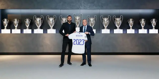 Officiellt: Benzema förlänger till 2023