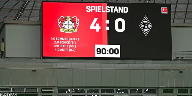 Mardrömsminuter knäckte Borussia Mönchengladbach på Bayarena