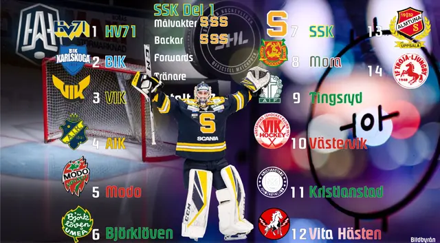 Genomgång Hockeyallsvenskan 14 dagar, 14 lag - Södertälje Sportklubb Del 1 - Målvakter och backar