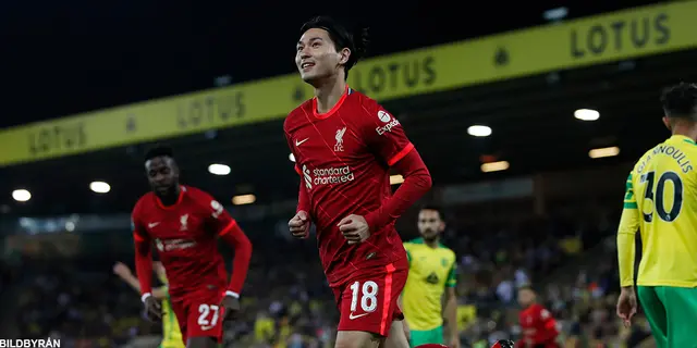 Norwich City - Liverpool 0-3: Jubileum, juniorer och japansk målskytt i fokus