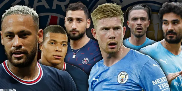 PSG - Manchester City: Tidig final för ett PSG i CL-rubbning