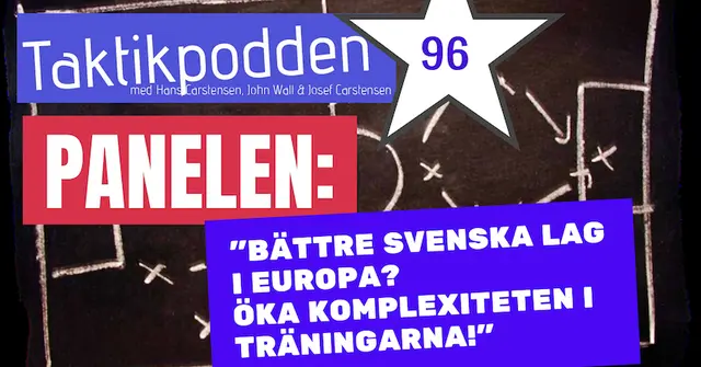 Taktikpodden #96 med panelen: ”Bättre svenska resultat i Europa? Öka komplexiteten i träningarna!”