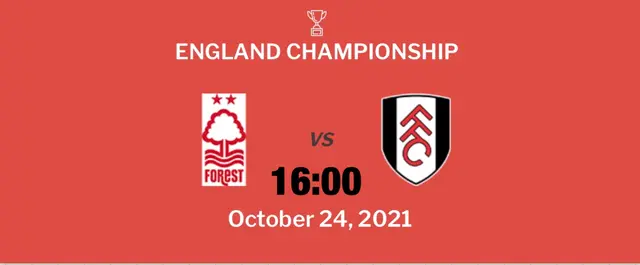 Inför Nottingham Forest - Fulham FC