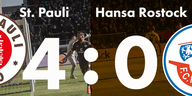 Hansa räckte inte till mot St. Pauli