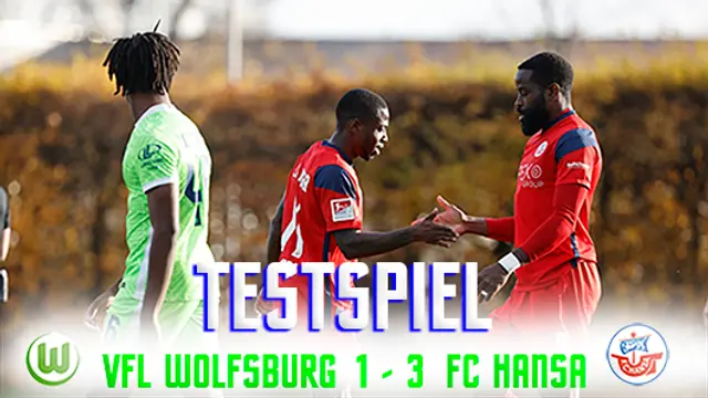 FC Hansa slog VfL Wolfsburg