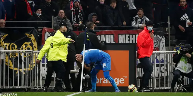 Matchen mellan Lyon och Marseille avbruten