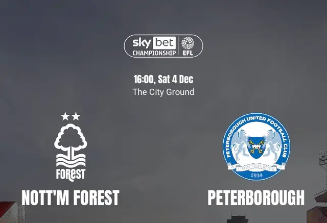 Inför Nottingham Forest - Peterborough United 