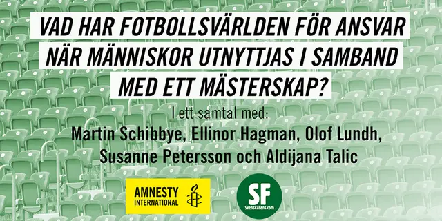 Livestreamat panelsamtal: VM i Qatar – vad har fotbollsvärlden för ansvar?