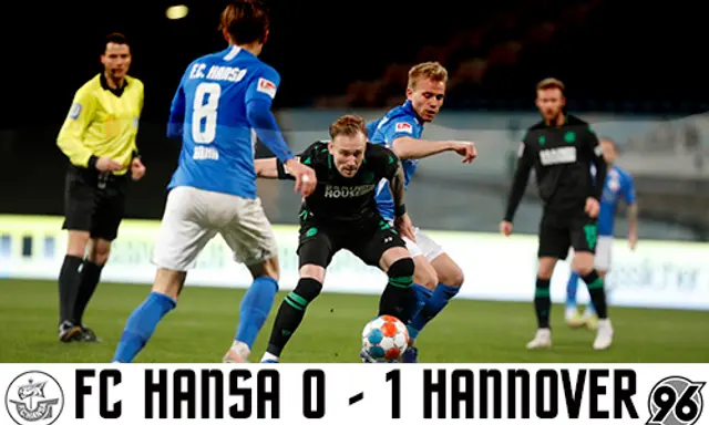 Hansa kan inte göra mål - stryk mot Hannover