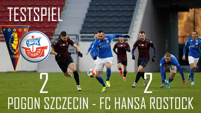 Hansa fick 2 - 2 mot Pogon Szczecin