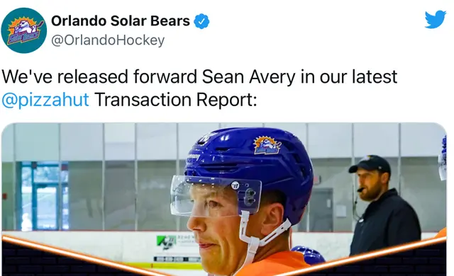 Sean Avery sparkad efter två dagar