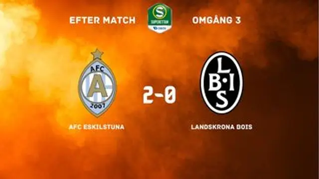 Efter AFC - Landskrona: Serieledning! 