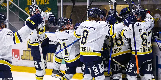  HV71 en vinst från SHL efter övertidsseger i match fyra