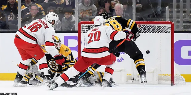 Raanta slutspelsdebutant och matchhjälte när Canes besegrade Boston