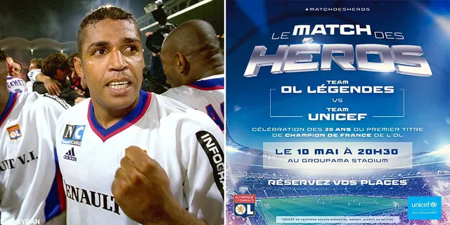 Match Des Héros: Team OL Légendes - Team UNICEF / Kim Källström tillbaka i Lyon? *Uppdaterat