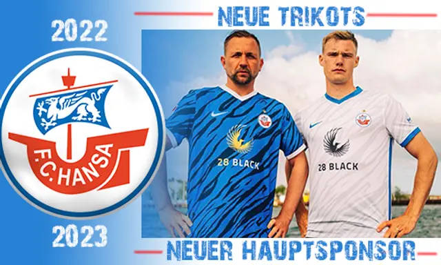 Hansa Rostock med ny huvudsponsor och nya tröjor