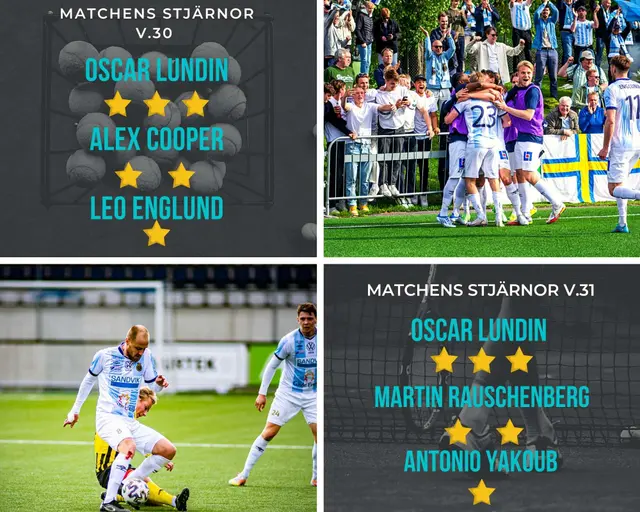 Matchens Stjärnor Omgång 15 & 16