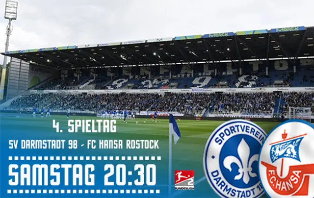 Hansa med starkaste laget till Darmstadt