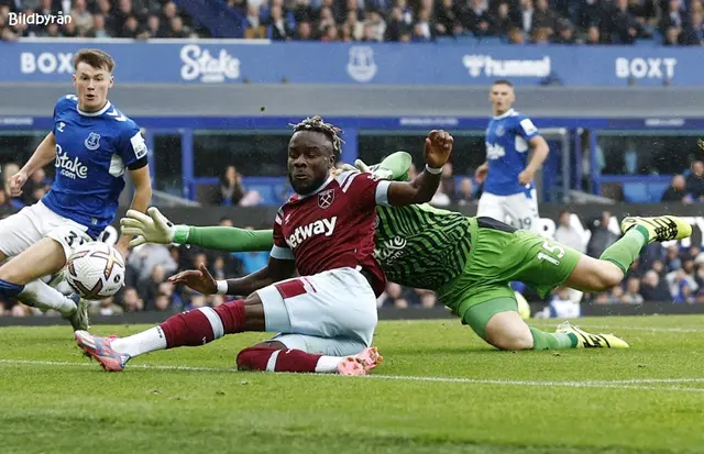 Spelarbetyg: Everton–West Ham 1–0