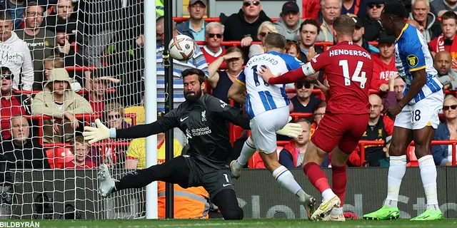 Liverpool - Brighton 3-3: Underläge, Överläge, Oavgjort