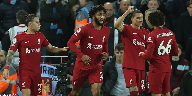 Liverpool - West Ham 1-0: Núñez första mål på Anfield blev matchavgörande 