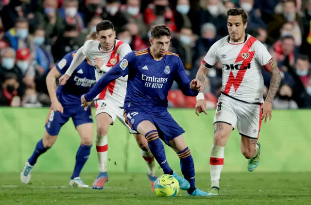 Tuff bortamatch i Vallecas för Real Madrid