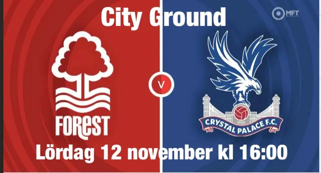 Inför Nottingham Forest - Crystal Palace FC