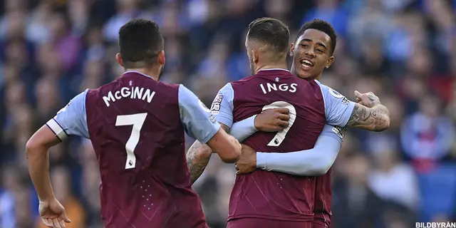 Aston Villa höll undan mot Brighton - se målen här