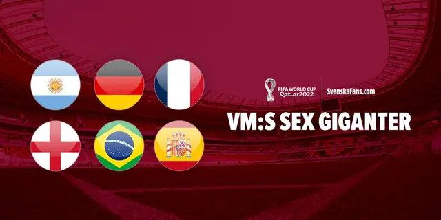 VM 2022: De sex giganterna