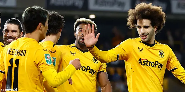 Matchrapport Ligacupen: Wolves-Gillingham 2-0