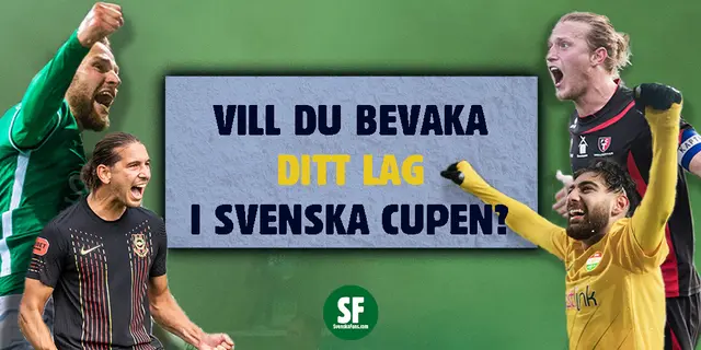 Vill du bevaka ditt favoritlag i svensk fotboll?