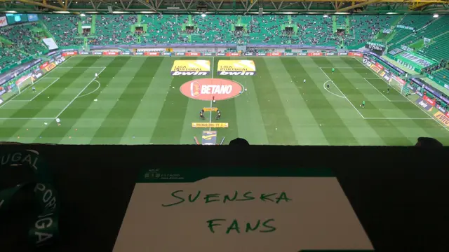 Sporting CP - FC Porto, Svenskafans representerade på O Classico i Lissabon.