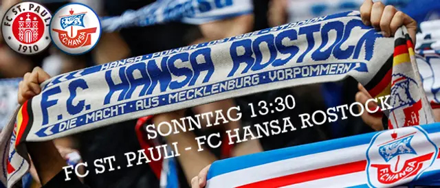 Hansa reser till Hamburg - match mot formtstarkt St. Pauli