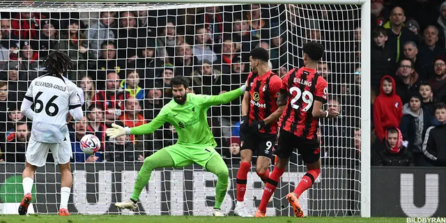 Bournemouth – Liverpool 1-0: Baksmälla