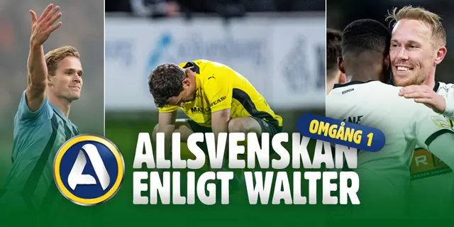 Allsvenskan enligt Walter #1: Helt i enlighet med förväntningarna