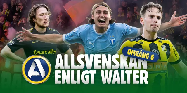 Allsvenskan enligt Walter #6: En galen veckoomgång och två klubbars överlägsenhet