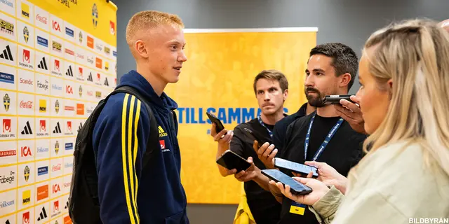 Hugo Larsson om debuten i A-landslaget