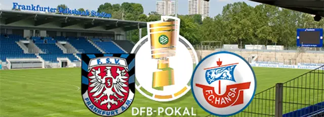 DFB-Pokal: Hansa reser till Frankfurt