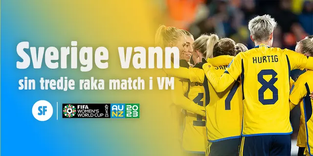 Ryckigt när Sverige vann tredje raka