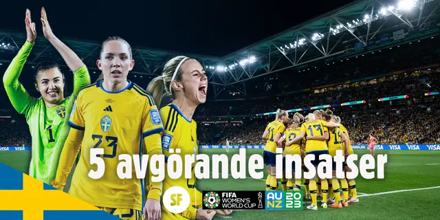 Fem avgörande insatser för Sveriges VM-brons