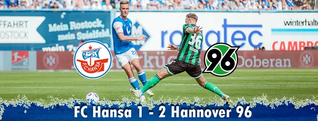 Hansa förlorade mot Hannover