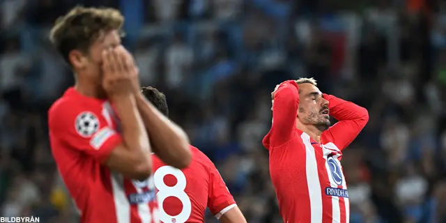 I halvtid, Atlético de Madrid: ”Inte levt upp till förväntningarna”