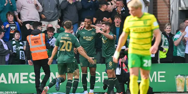 Plymouth Argyle - Norwich City slutade 6-2!