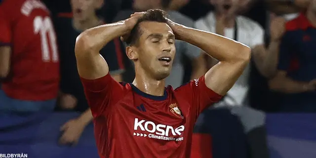 I halvtid, Osasuna: ”Helt enkelt inte lika bra i år”