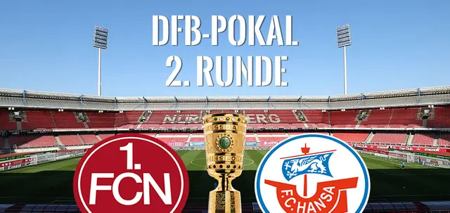  2:a omgången i DFB-Pokal: Hansa reser till Nürnberg