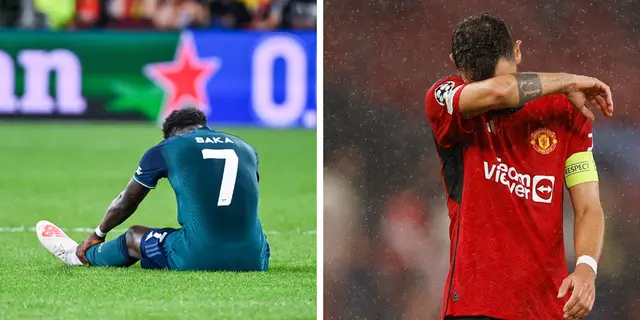 Kritik efter Arsenal och Uniteds förluster i CL: ”Som en kniv genom smör”