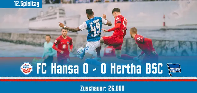 Hansa tog poäng mot Hertha