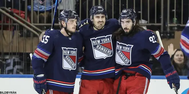 Svenska NHL-debutanten målskytt i Rangers seger mot Anaheim