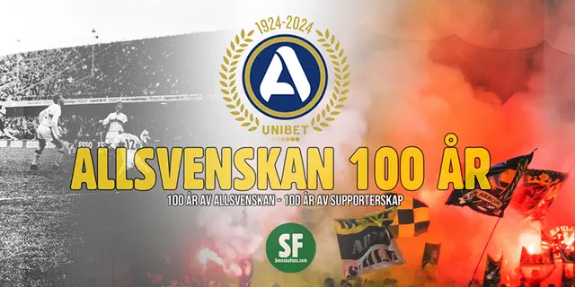 Allsvenskan för herrar fyller 100 år – tillsammans med SvenskaFans