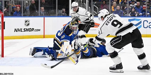 Kempe med supermiss i Kings övertidsförlust mot St.Louis